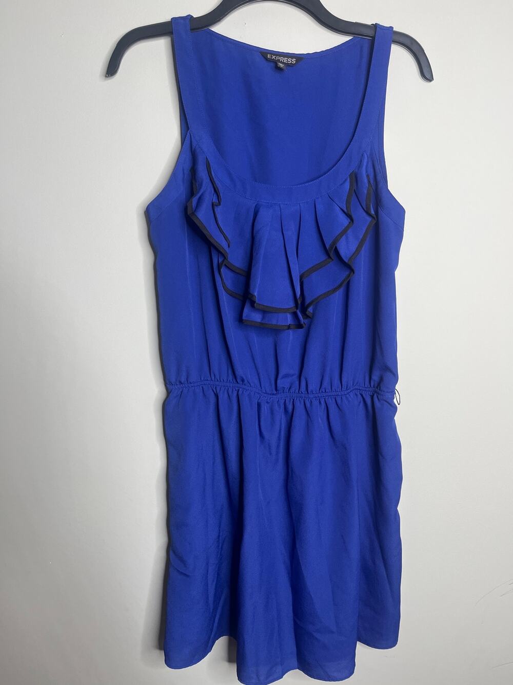 Express Blue Sleeveless Midi Dress Large